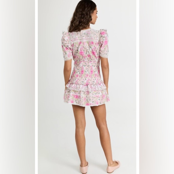 LoveShackFancy Rena floral mini dress - Picture 3 of 10